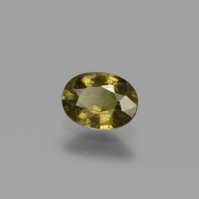 Granada de mudança de cor multicolorido natural 0,73ct, corte oval, VS