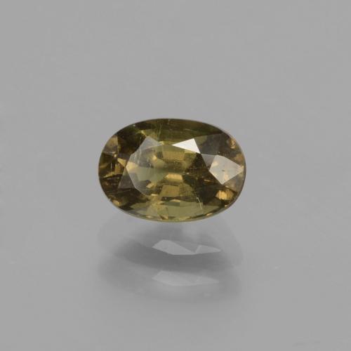 Granada de mudança de cor marrom natural 0,96ct, corte oval, VS-SI