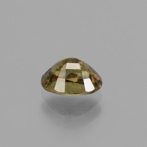 Granada de mudança de cor marrom natural 0,96ct, corte oval, VS-SI