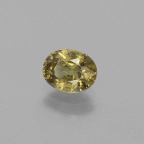 Granada que muda de cor Marrom esverdeado a rosa avermelhado Natural 0.80ct, Corte Oval, VS