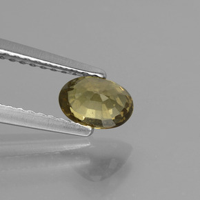 Granada de mudança de cor multicolorido natural 0,75ct, corte oval, VS