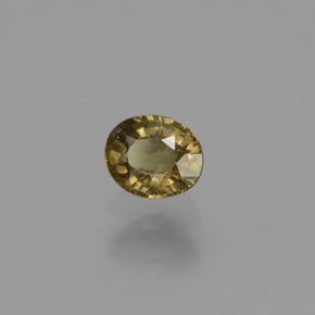 Granada de mudança de cor multicolorido natural 0,57ct, corte oval, VS