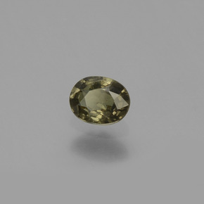 Granada que muda de cor Marrom esverdeado a rosa avermelhado Natural 0.44ct, Corte Oval, VS