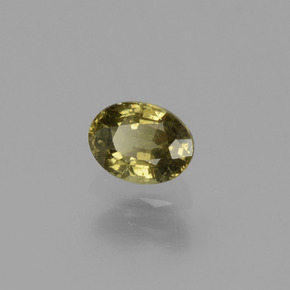 Granada de mudança de cor marrom natural 0,50ct, corte oval, VS