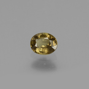 Granada que muda de cor Marrom esverdeado a rosa avermelhado Natural 0.48ct, Corte Oval, VS