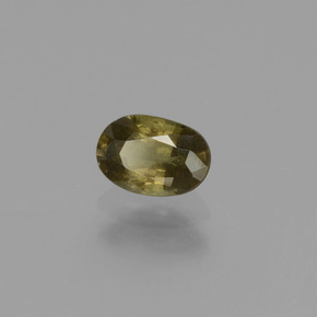 Granada de mudança de cor mudança de cor natural 0,62ct, corte oval, VS