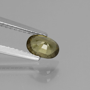Granada de mudança de cor mudança de cor natural 0,62ct, corte oval, VS