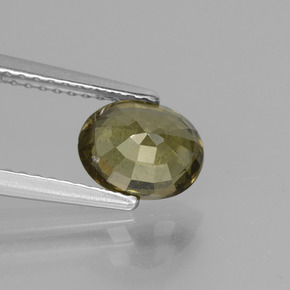 Granada de mudança de cor mudança de cor natural 1,51ct, corte oval, VS-SI