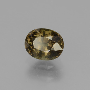 Granada de mudança de cor multicolorido natural 1,73ct, corte oval, VS-SI