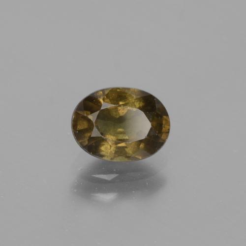 Granada de mudança de cor marrom natural 1,32ct, corte oval, VS-SI
