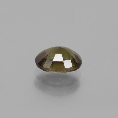 Granada de mudança de cor marrom natural 1,32ct, corte oval, VS-SI