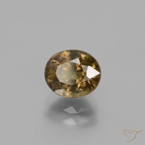Granada que muda de cor Marrom escuro Natural 1.55ct, oval, VS-SI