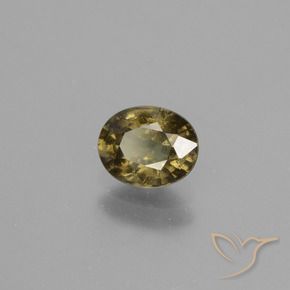Granada que muda de cor Castanho médio-escuro Natural 0.85ct, oval, VS-SI