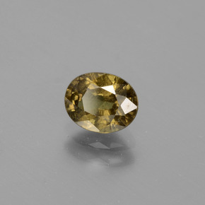 Granada de mudança de cor marrom natural 1,05ct, corte oval, VS-SI