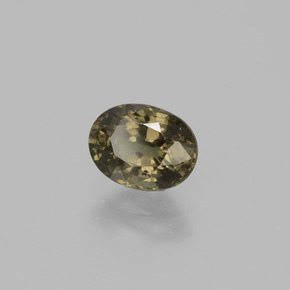 Granada que muda de cor Marrom escuro Natural 0.98ct, Corte Oval, VS