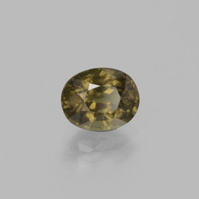 Granada que muda de cor Marrom esverdeado a rosa avermelhado Natural 1.49ct, Corte Oval, VS-SI