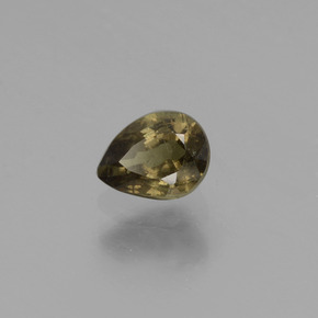 Granada de mudança de cor multicolorido natural 0,48ct, formato de pêra, VS