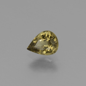 Granada de mudança de cor multicolorido natural 0,42ct, formato de pêra, VS