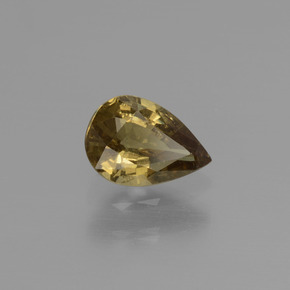 Granada de mudança de cor multicolorido natural 0,61ct, formato de pêra, VS