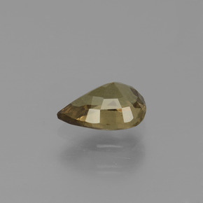 Granada de mudança de cor multicolorido natural 0,61ct, formato de pêra, VS