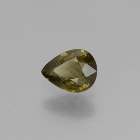 Granada de mudança de cor multicolorido natural 0,50ct, formato de pêra, VS