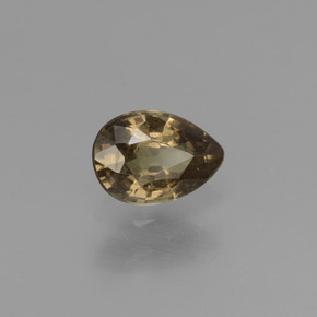 Granada de mudança de cor multicolorido natural 0,52ct, formato de pêra, VS