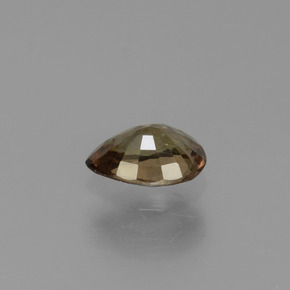 Granada de mudança de cor multicolorido natural 0,52ct, formato de pêra, VS
