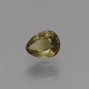 Granada de mudança de cor multicolorido natural 0,59ct, formato de pêra, VS-SI