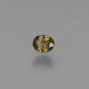 Granada de mudança de cor multicolorido natural 0,51ct, corte oval, VS
