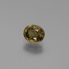 Granada de mudança de cor multicolorido natural 0,91ct, corte oval, VS
