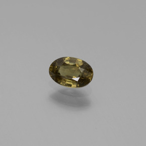 Granada de mudança de cor multicolorido natural 0,54ct, corte oval, VS
