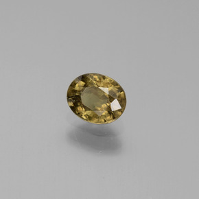 Granada que muda de cor Verde para Vermelho-Rosa Natural 0.68ct, Corte Oval, VS