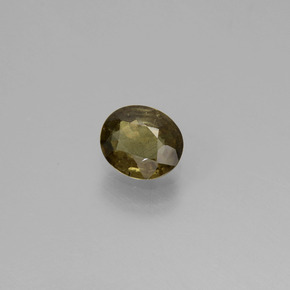 Granada que muda de cor Verde para Vermelho-Rosa Natural 0.49ct, Corte Oval, VS