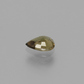 Granada que muda de cor Verde para Vermelho-Rosa Natural 0.73ct, Formato de pêra, VS