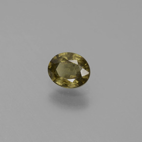 Granada que muda de cor Verde para Vermelho-Rosa Natural 0.65ct, Corte Oval, VS