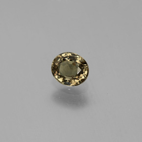 Granada que muda de cor Verde para Vermelho-Rosa Natural 0.53ct, Corte Oval, VS