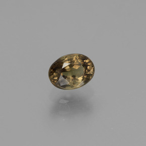 Granada de mudança de cor multicolorido natural 0,81ct, corte oval, VS