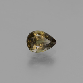 Granada de mudança de cor mudança de cor natural 0,86ct, formato de pêra, VS