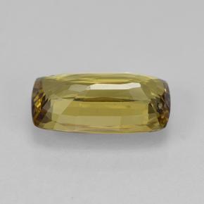 Granada de mudança de cor dourado natural 1,37ct, almofada cortada, VVS-VS