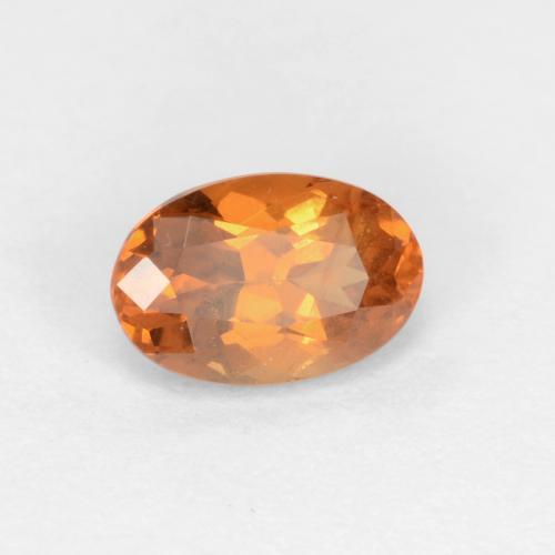 Granada de mudança de cor marrom natural 0,61ct, corte oval, VS