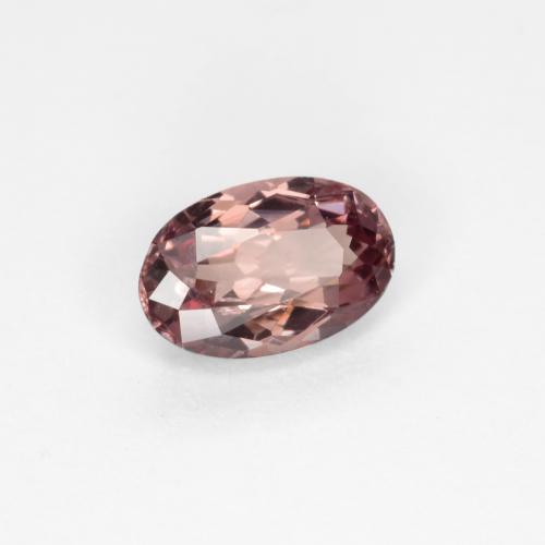 Granada de mudança de cor marrom natural 0,57ct, corte oval, VVS-VS