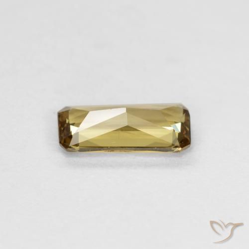 Granada que muda de cor Amarelo dourado Natural 0.60ct, Corte Octógono / Esmeralda, VS