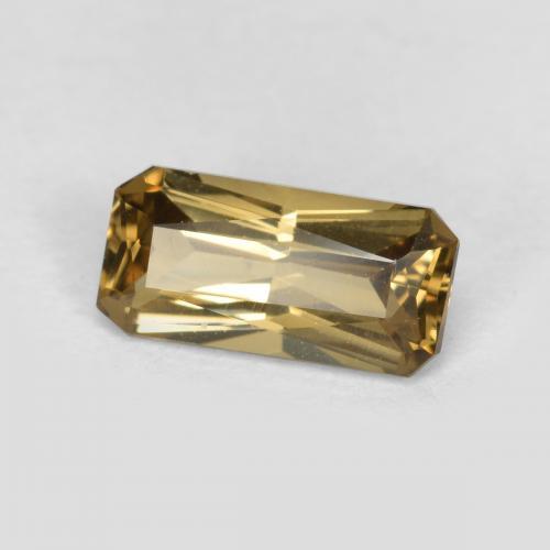 Granada que muda de cor amarelo médio Natural 0.66ct, Corte Esmeralda, VS