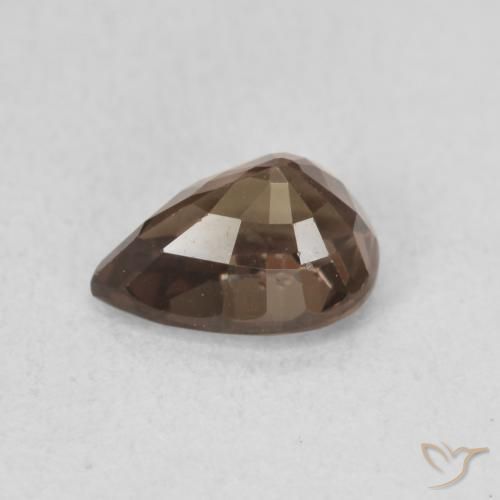 Granada que muda de cor Castanho claro médio Natural 1.23ct, Formato de pêra, VVS-VS
