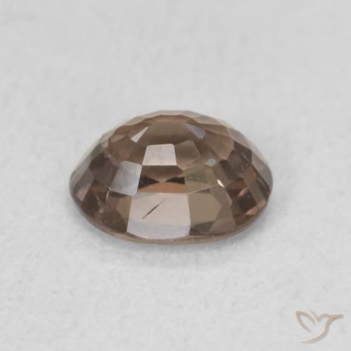 Granada que muda de cor Castanho claro médio Natural 0.79ct, oval, VVS-VS