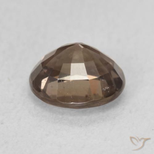 Granada que muda de cor Castanho claro médio Natural 1.24ct, oval, VVS-VS