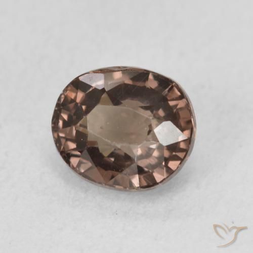 Granada que muda de cor Castanho claro médio Natural 1.07ct, oval, VVS-VS