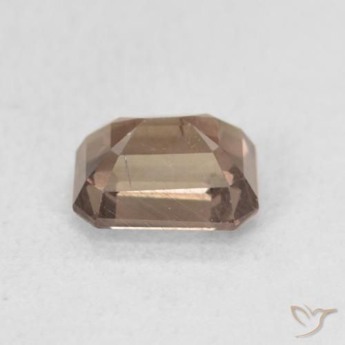 Granada que muda de cor Castanho claro médio Natural 1.18ct, Corte Octógono / Esmeralda, VS