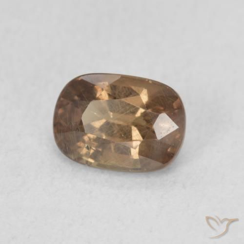 Granada que muda de cor Marrom escuro Natural 1.08ct, oval, VS