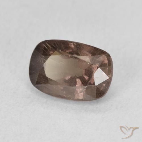Granada que muda de cor Castanho claro médio Natural 1.58ct, Almofada, VS